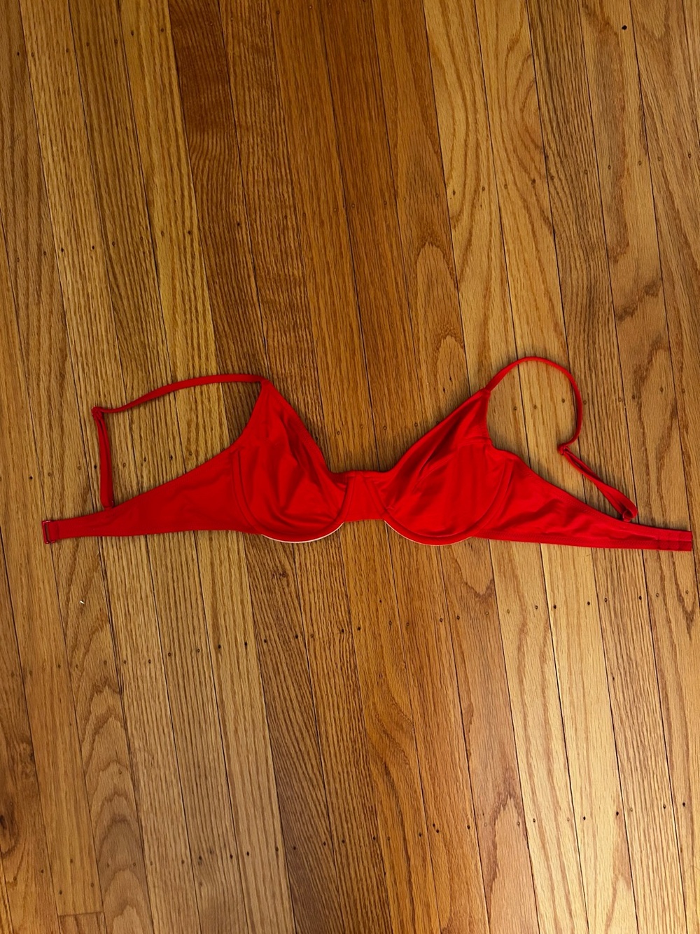 J. Crew | Women’s Red Underwire Swim Bikini Top | 34C